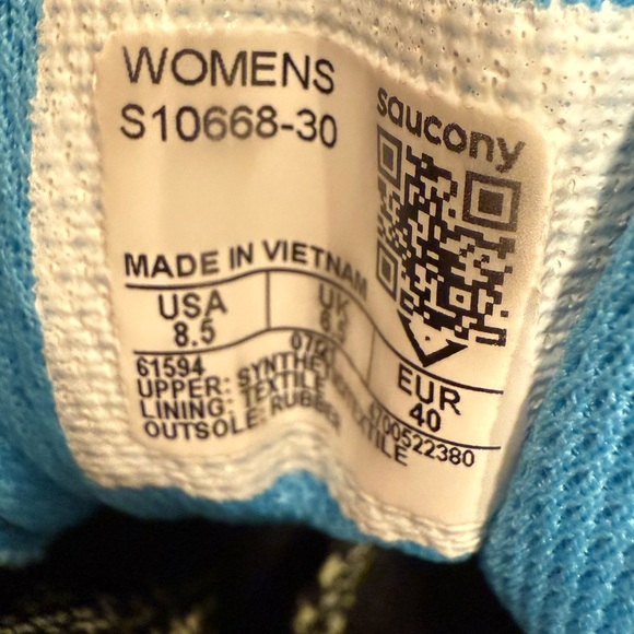 Saucony Womens Excursion Tr15 Trail Running Shoe 8.5 Black/Raz/Lime - Picture 6 of 6